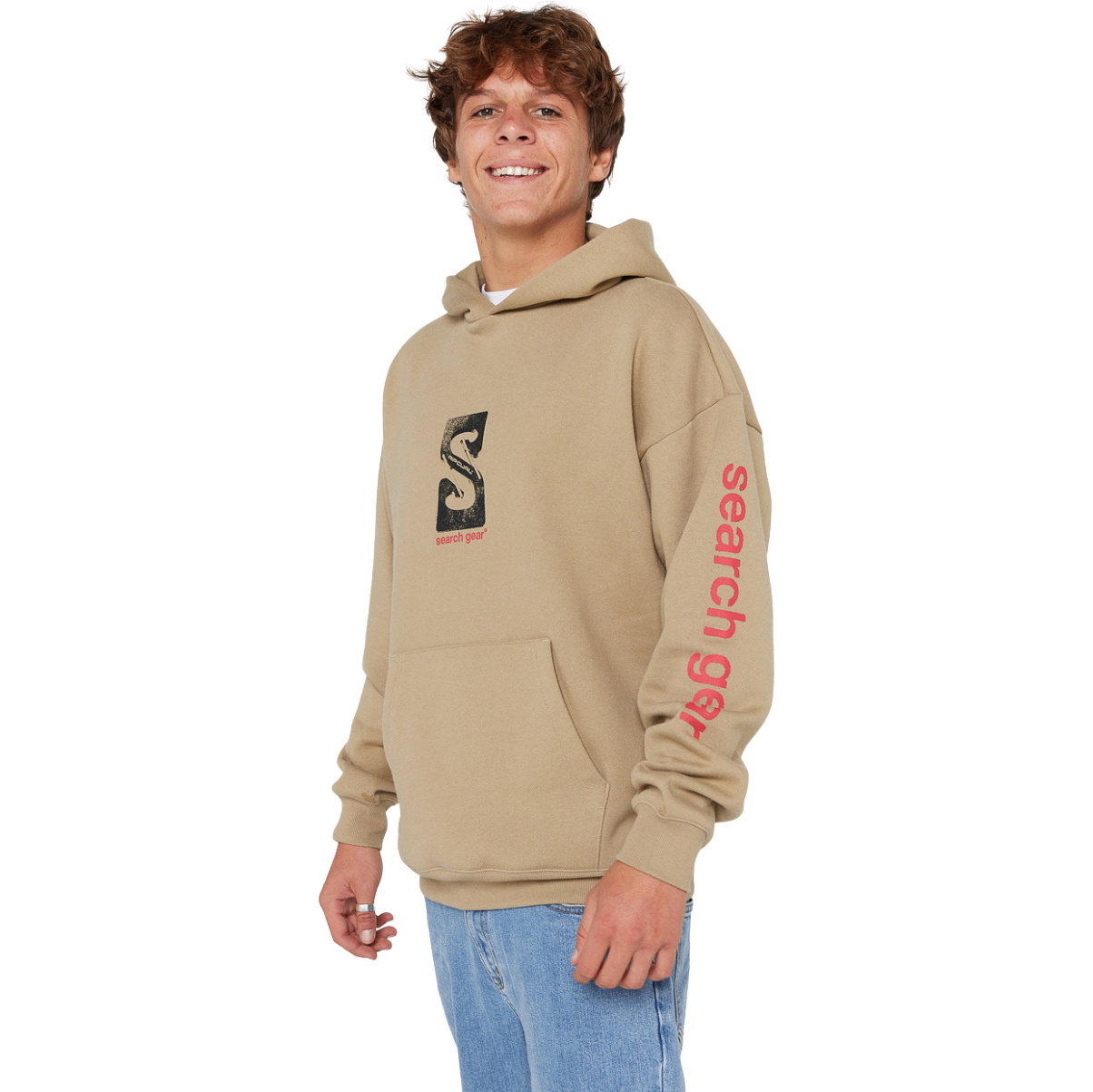 2025 Rip Curl Mens Search Gear Hoodie 09QMFL - Khaki